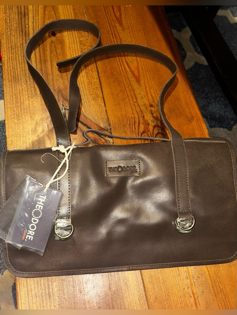 Theodore Leather 18 Pocket Buffalo Leather Tool Roll Organizer NWT